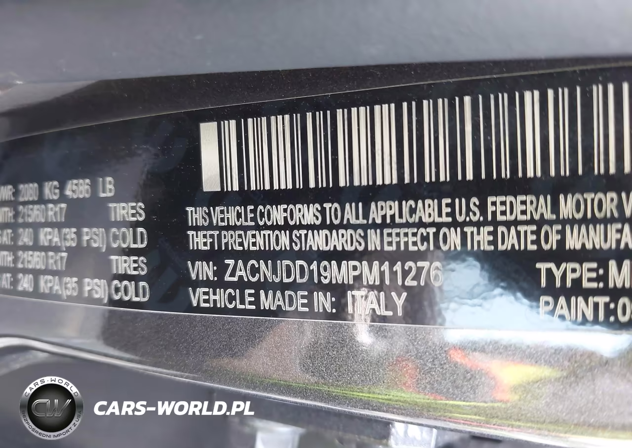 2021 Jeep Renegade Limited 4X4 VIN:ZACNJDD19MPM11276 - 9