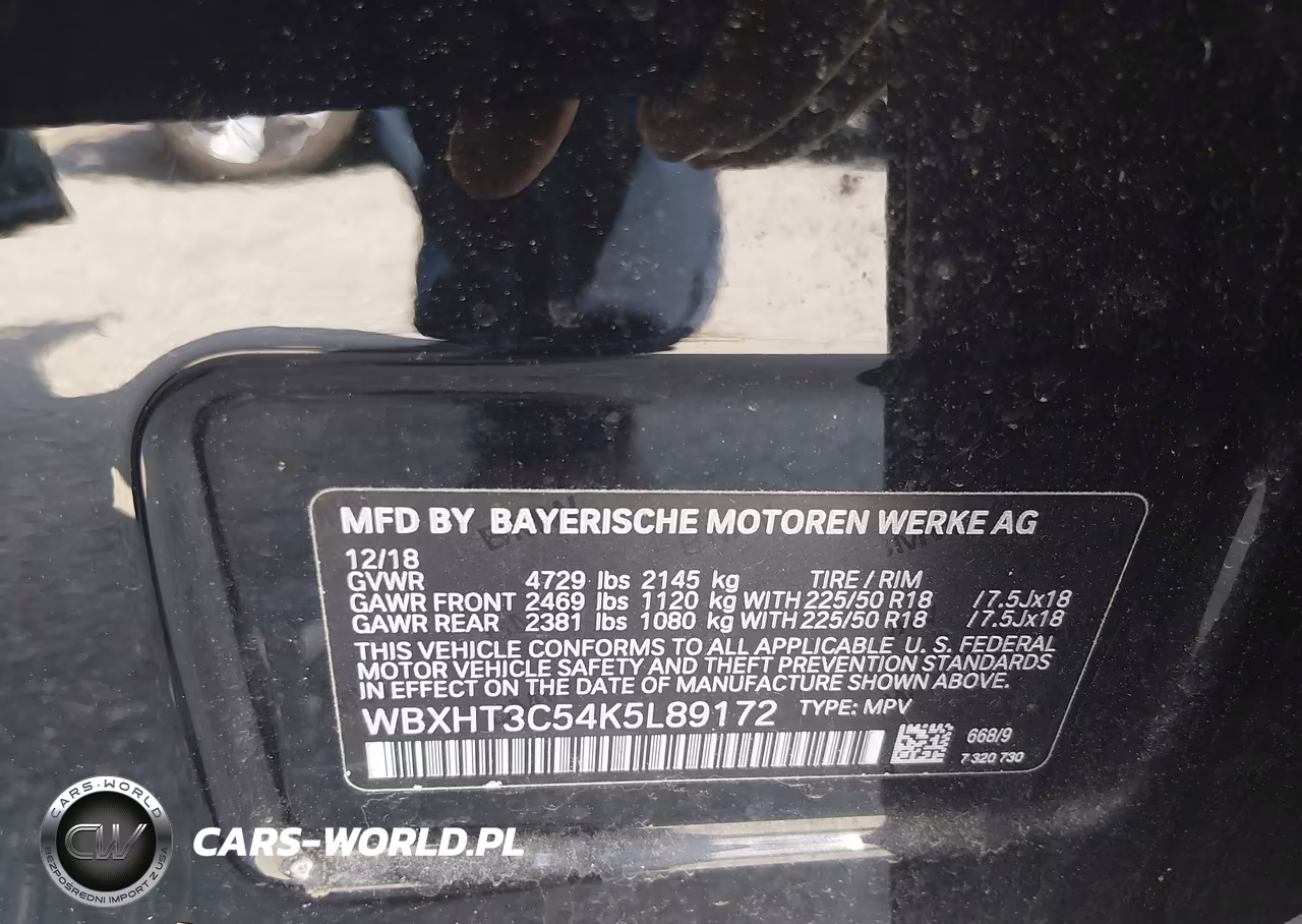 2019 BMW X1 xDrive28I VIN:WBXHT3C54K5L89172 - 9