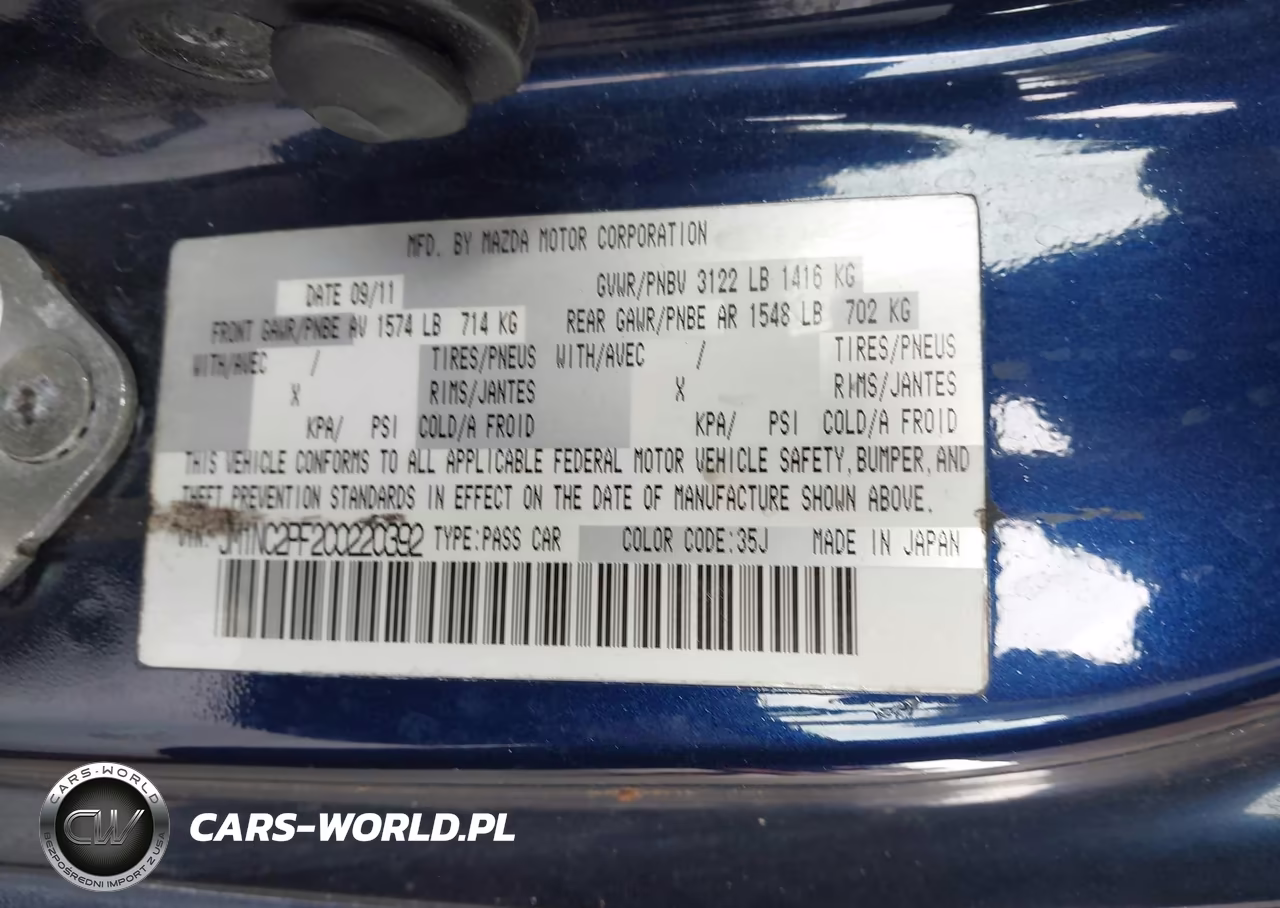 2012 Mazda Mx-5 Miata Grand Touring VIN:JM1NC2PF2C0220392 - 9