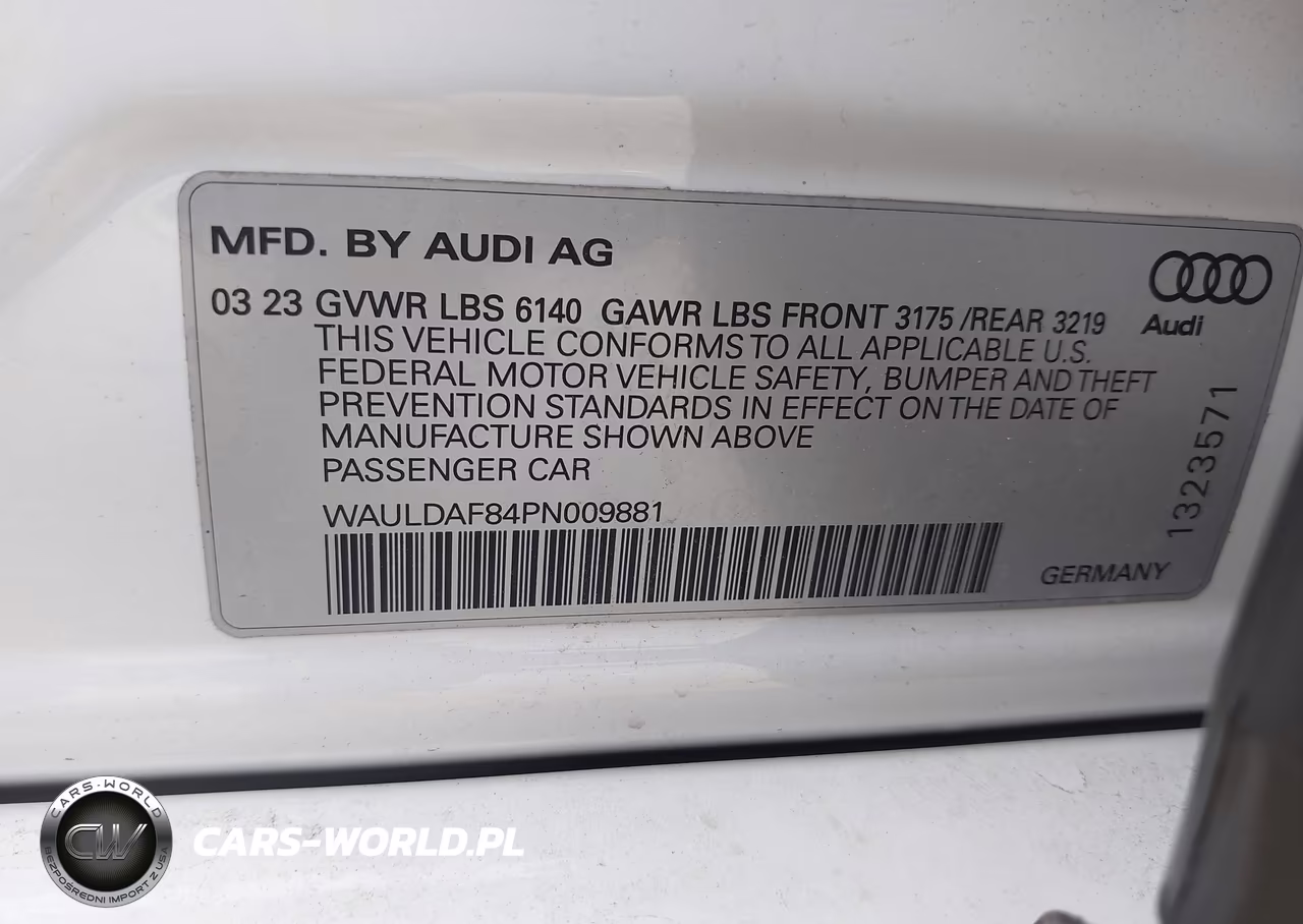 2023 Audi A8 L 55 Tfsi Quattro Tiptronic VIN:WAULDAF84PN009881 - 9