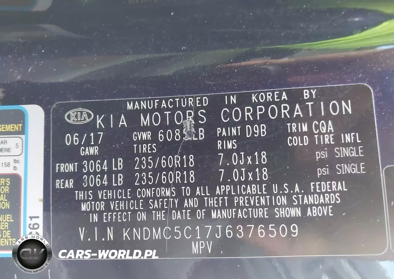 2018 Kia Sedona Sx VIN:KNDMC5C17J6376509 - 9