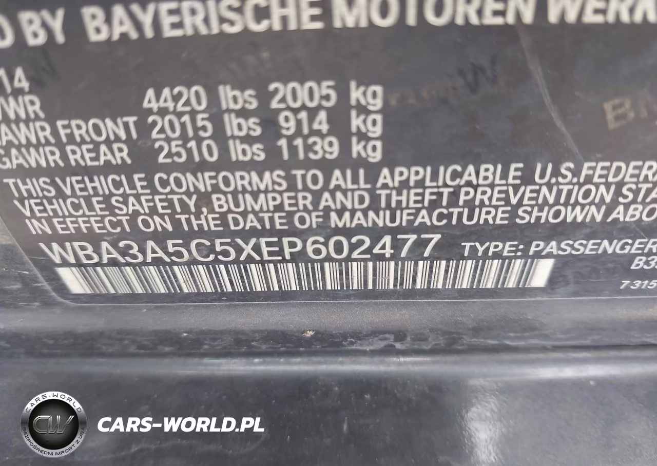 2014 BMW 328I VIN:WBA3A5C5XEP602477 - 9
