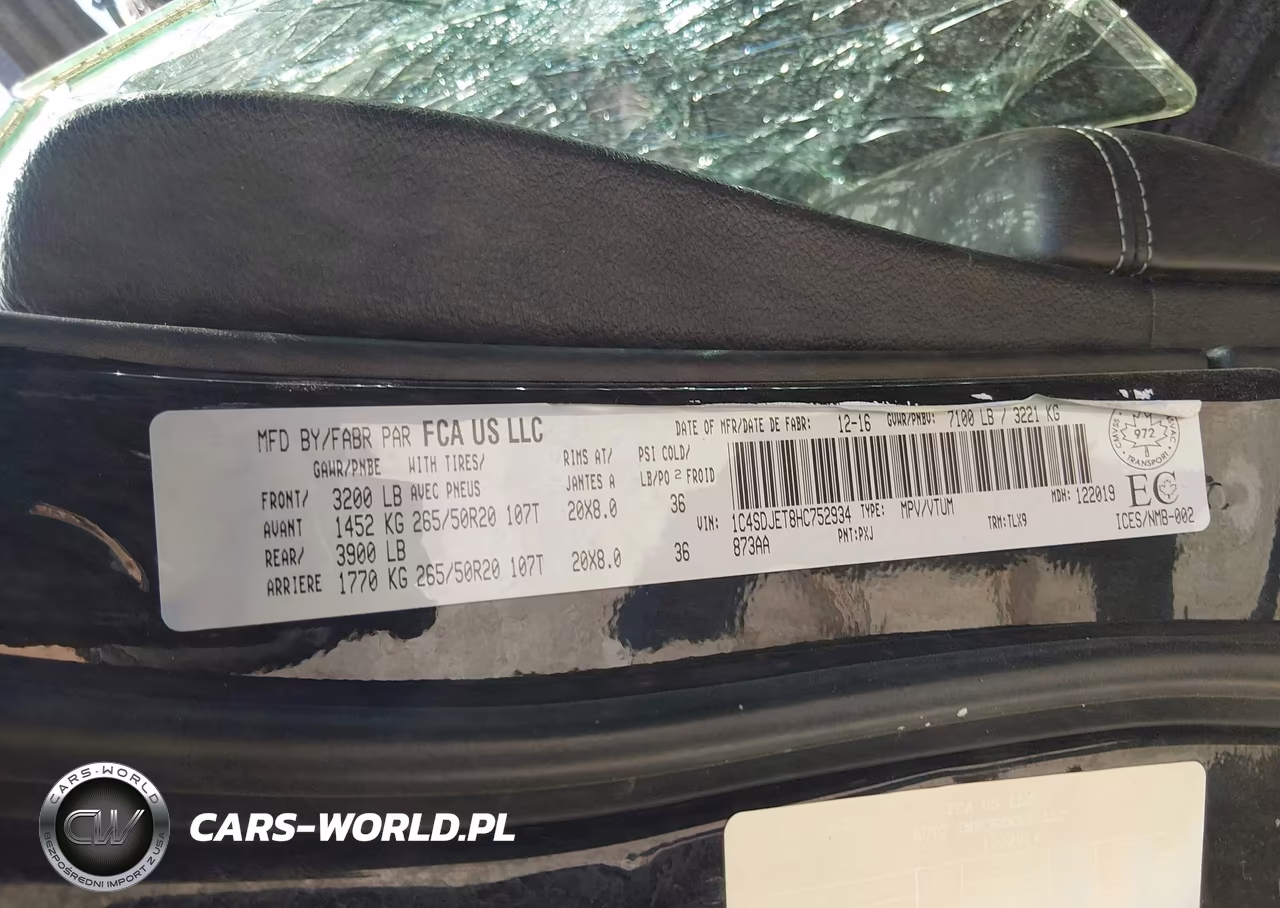 2017 Dodge Durango Citadel VIN:1C4SDJET8HC752934 - 9
