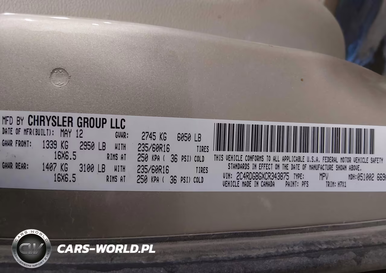 2012 Dodge Grand Caravan Se-Avp VIN:2C4RDGBGXCR343875 - 9