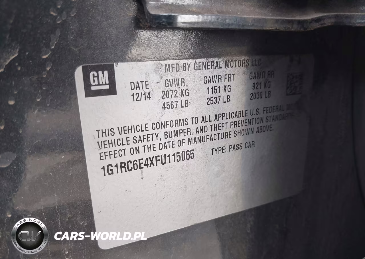 2015 Chevrolet Volt VIN:1G1RC6E4XFU115065 - 9