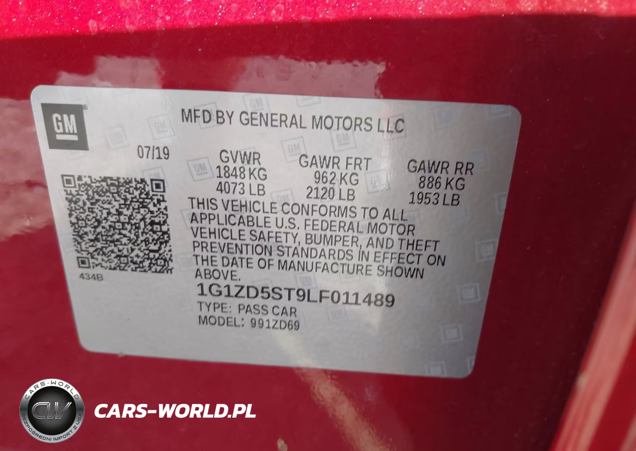 2020 Chevrolet Malibu Fwd Lt VIN:1G1ZD5ST9LF011489 - 9