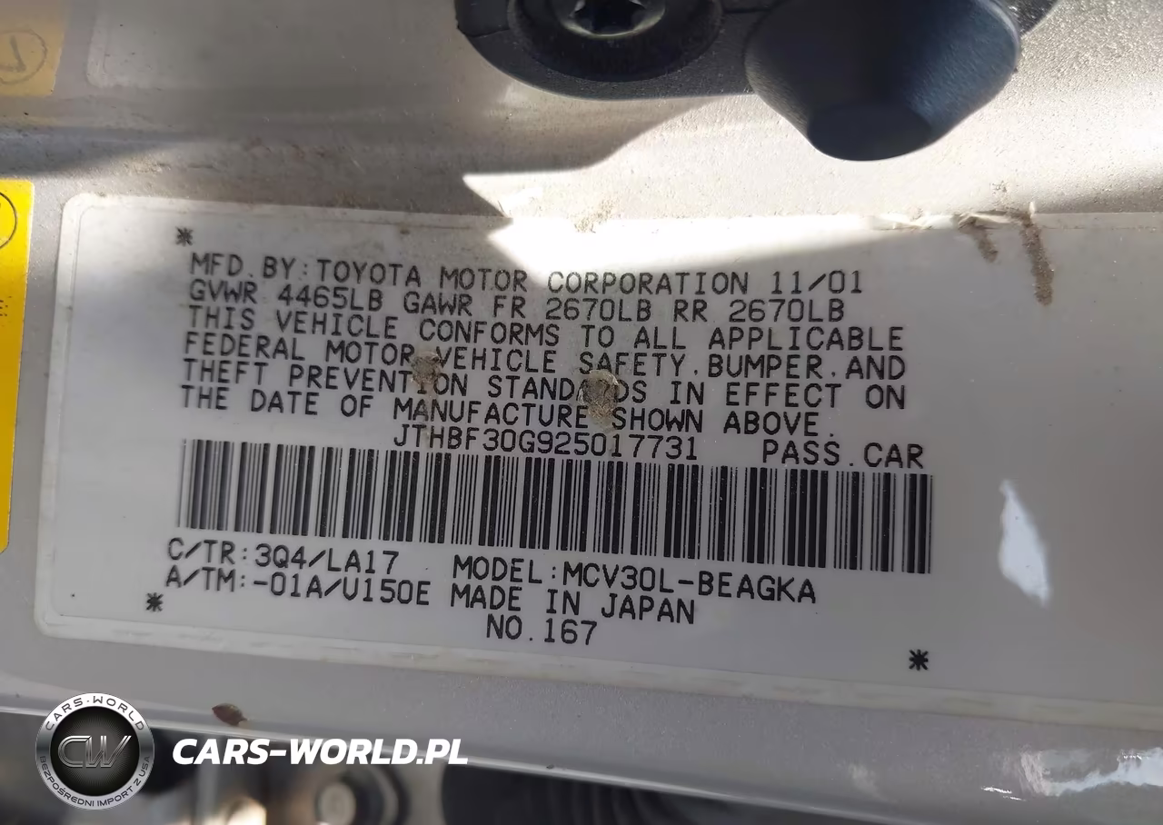 2002 Lexus Es 300 VIN:JTHBF30G925017731 - 9