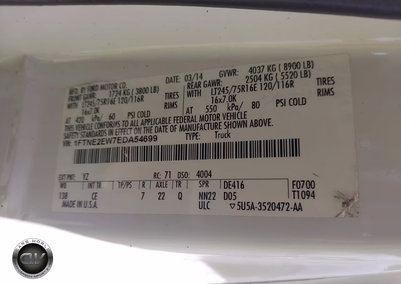 2014 Ford E-250 Commercial VIN:1FTNE2EW7EDA54699 - 9