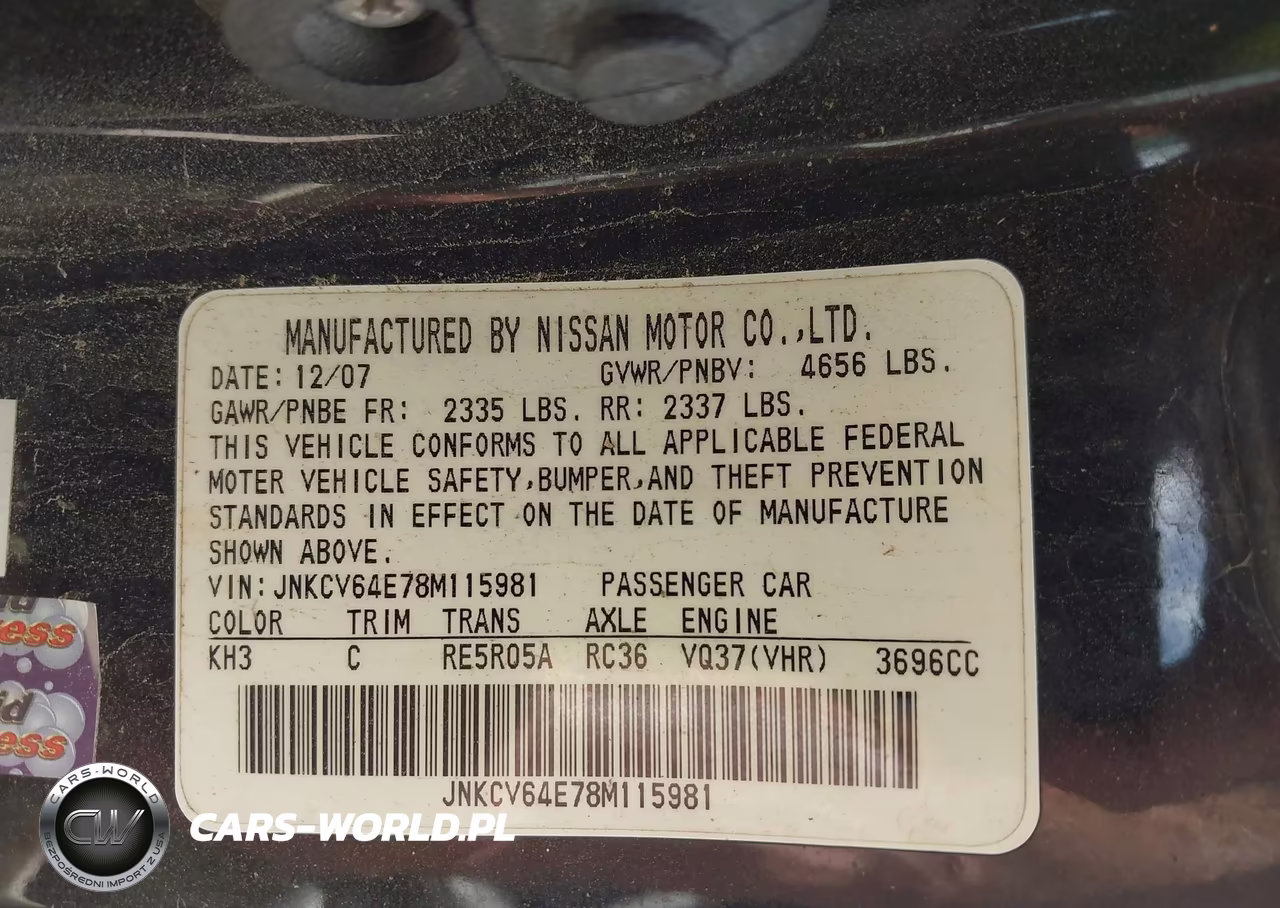 2008 Infiniti G37 Journey VIN:JNKCV64E78M115981 - 9
