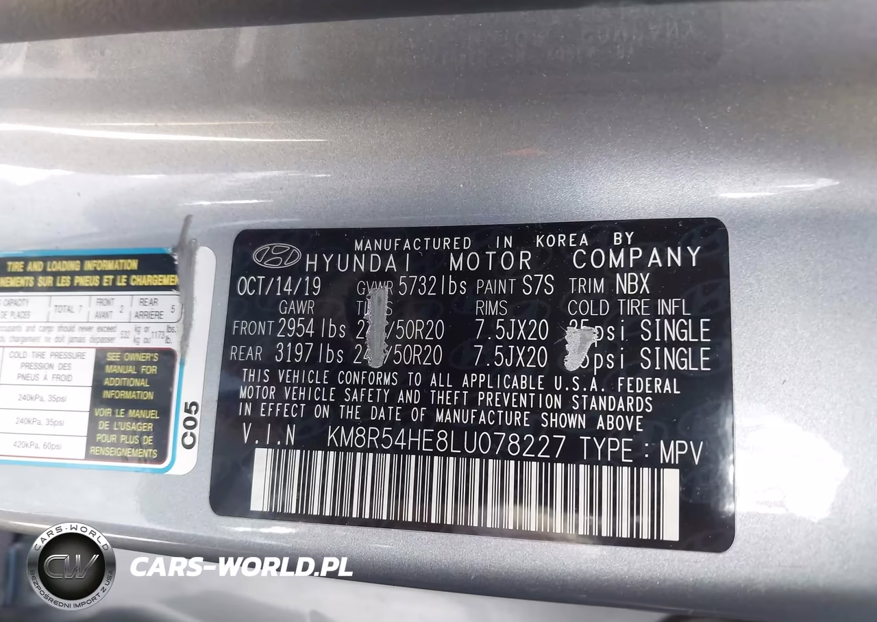 2020 Hyundai Palisade Limited VIN:KM8R54HE8LU078227 - 9