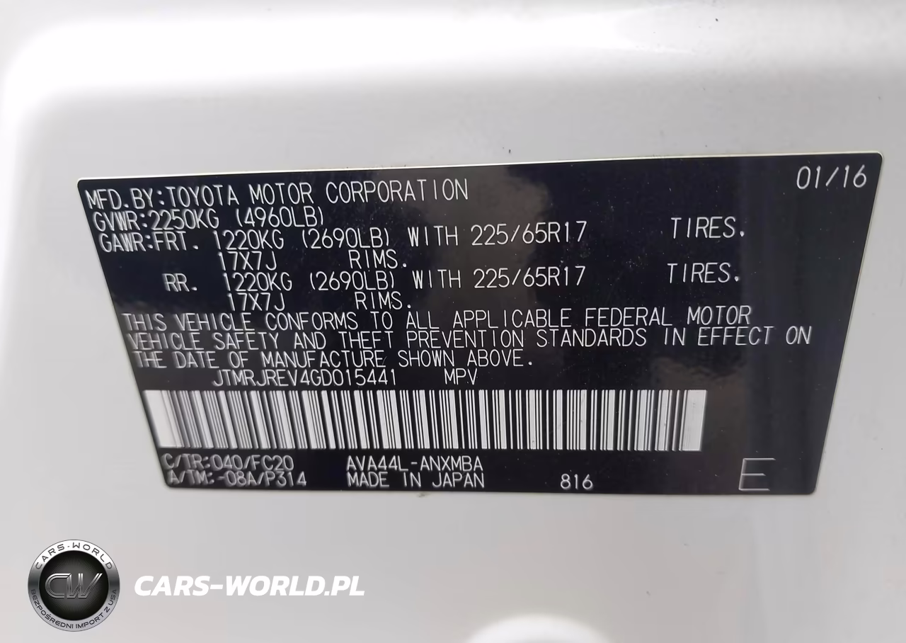 2016 Toyota Rav4 Hybrid Xle VIN:JTMRJREV4GD015441 - 9