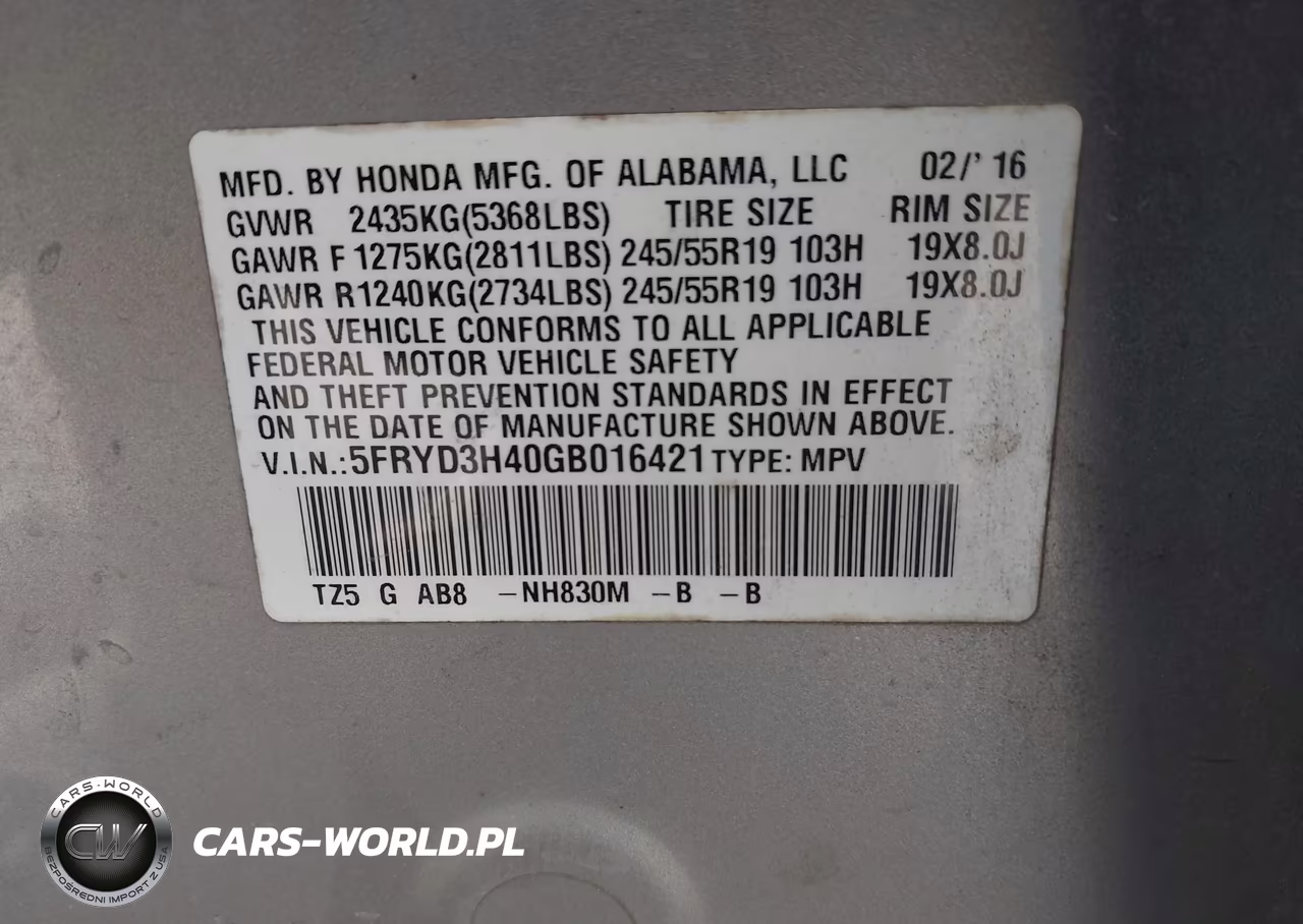 2016 Acura Mdx Technology Acurawatch Plus Packages-Technology Package VIN:5FRYD3H40GB016421 - 9