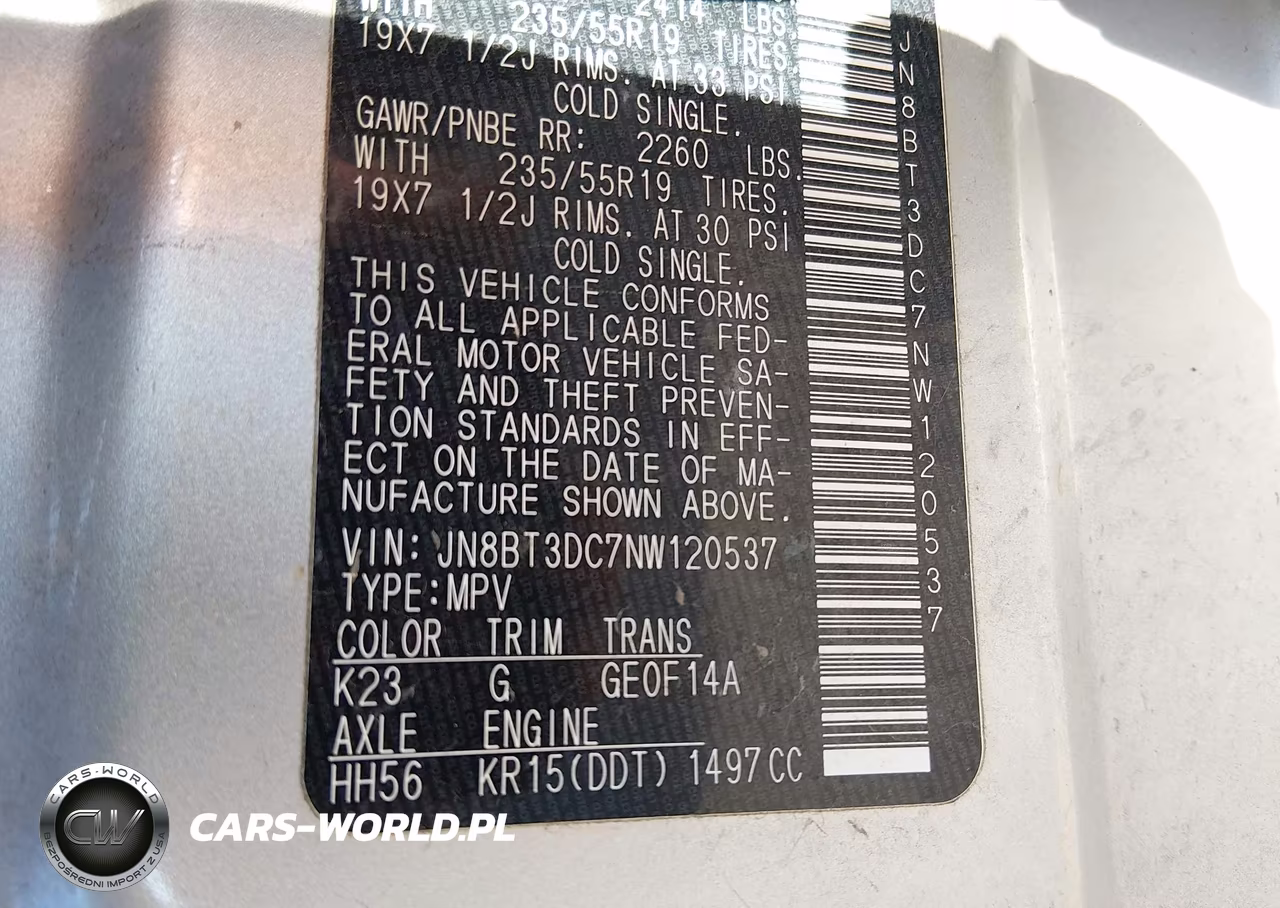 2022 Nissan Rogue Platinum Fwd VIN:JN8BT3DC7NW120537 - 9