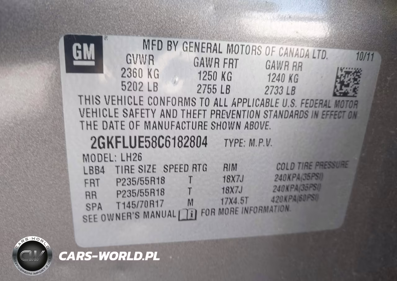 2012 GMC Terrain Slt-1 VIN:2GKFLUE58C6182804 - 9