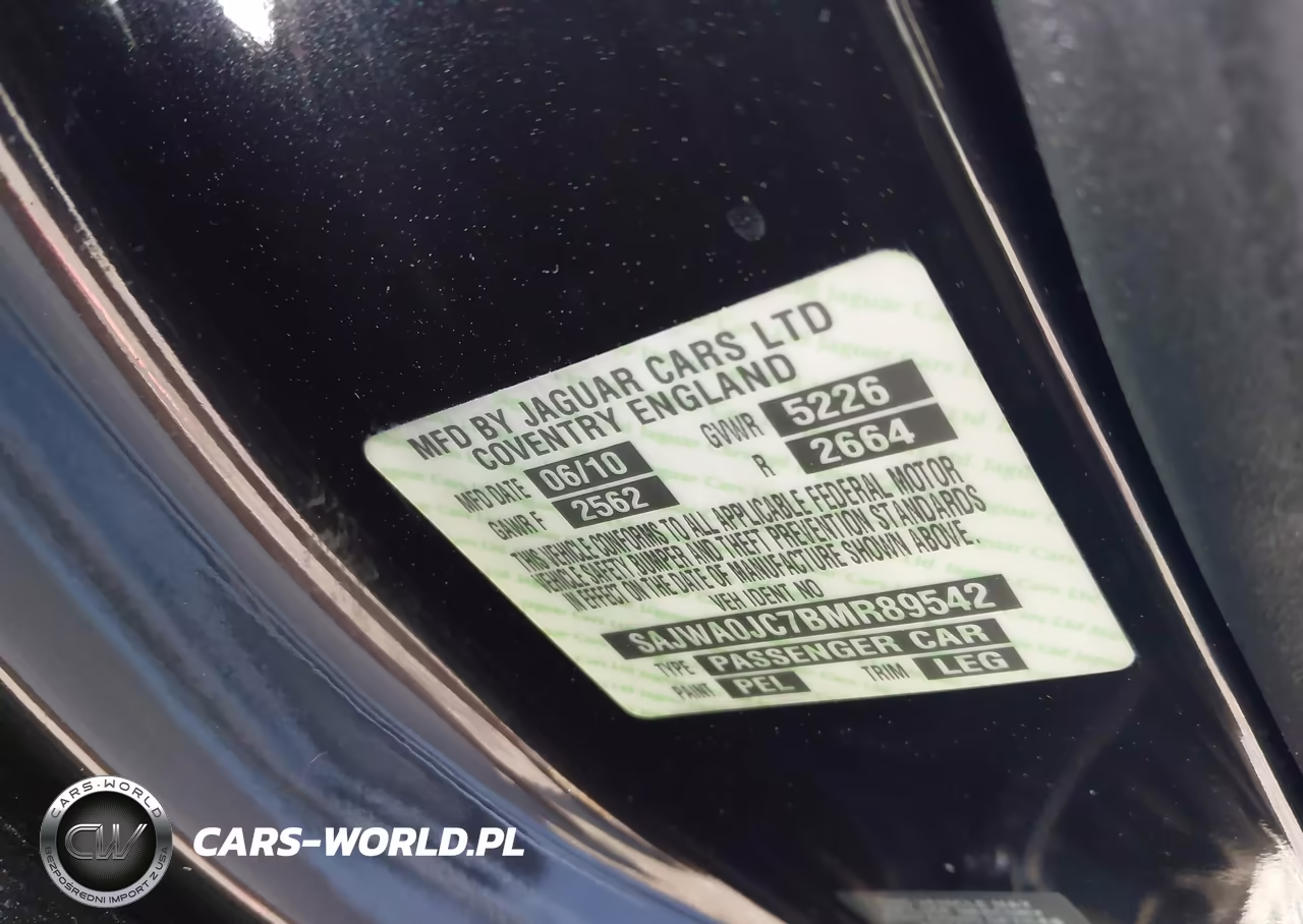 2011 Jaguar Xf Xfr VIN:SAJWA0JC7BMR89542 - 9