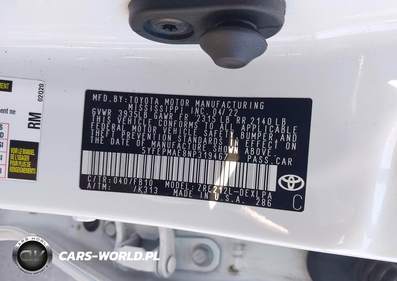 2022 Toyota Corolla Le VIN:5YFEPMAE8NP319467 - 9