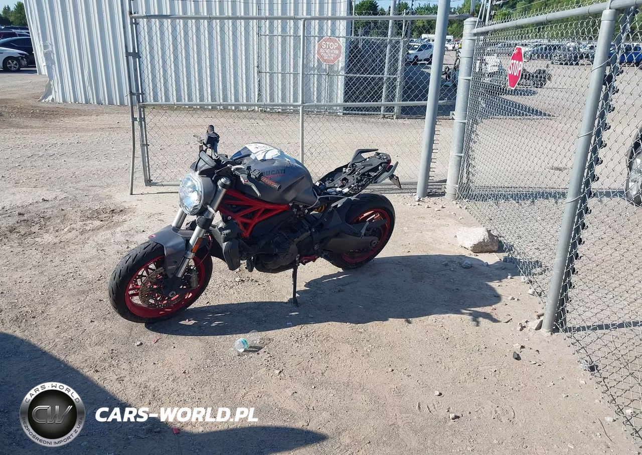 2017 Ducati Monster 821 VIN:ZDM1RBTSXHB023406 - 2