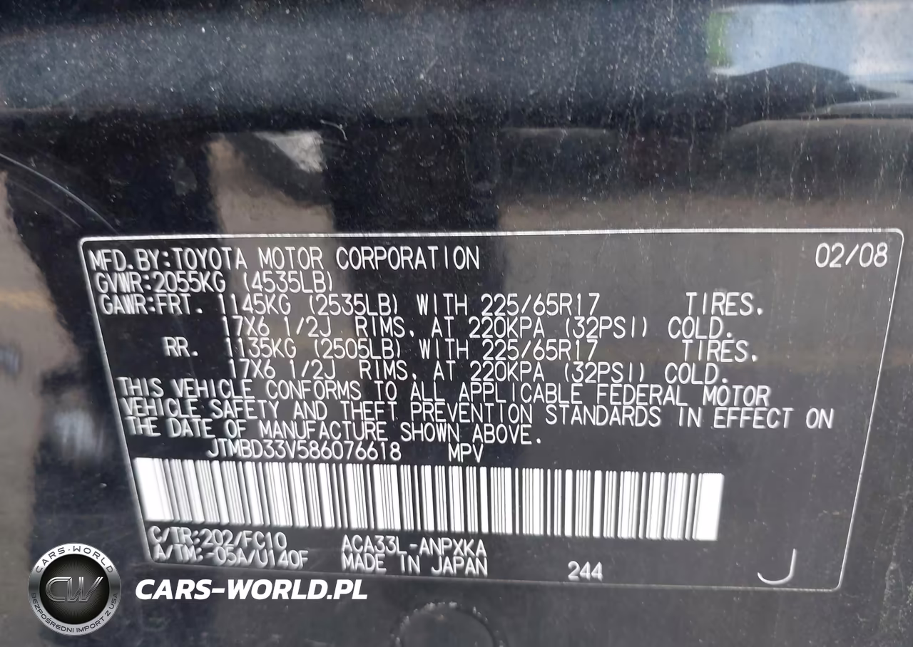 2008 Toyota Rav4 VIN:JTMBD33V586076618 - 9