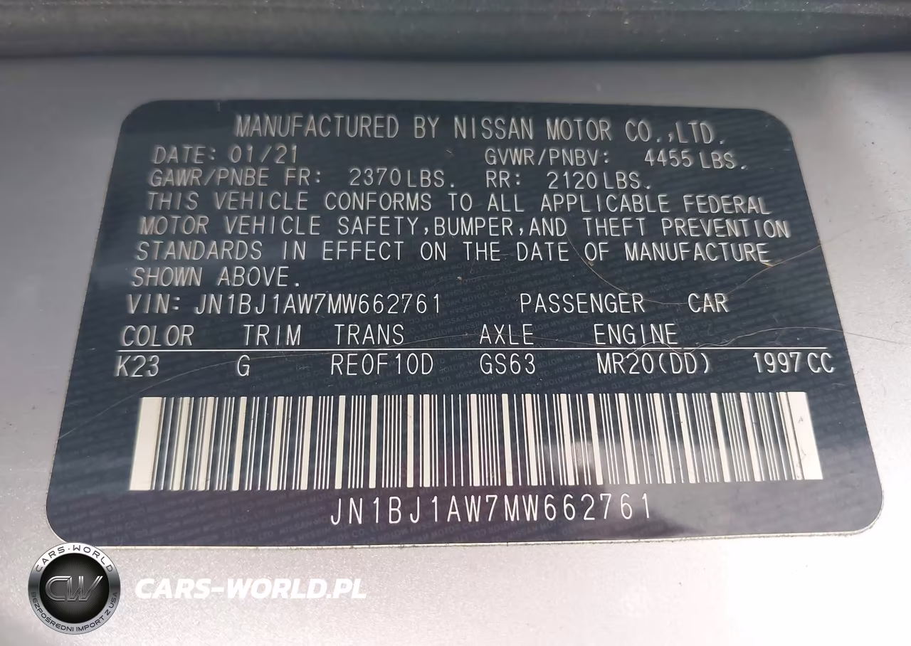 2021 Nissan Rogue Sport S Awd Xtronic Cvt VIN:JN1BJ1AW7MW662761 - 9