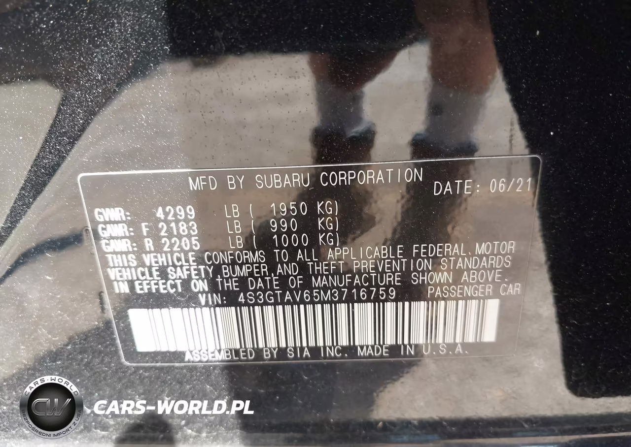 2021 Subaru Impreza Premium 5-Door VIN:4S3GTAV65M3716759 - 9
