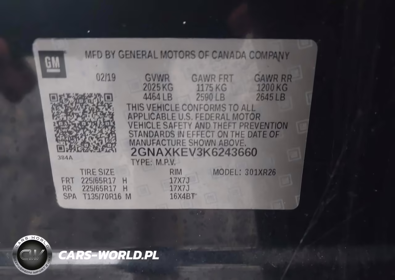 2019 Chevrolet Equinox Lt VIN:2GNAXKEV3K6243660 - 9