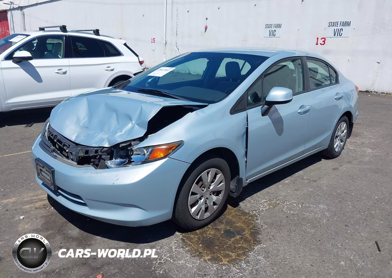 2012 Honda Civic Lx VIN:19XFB2F57CE309916 - 2