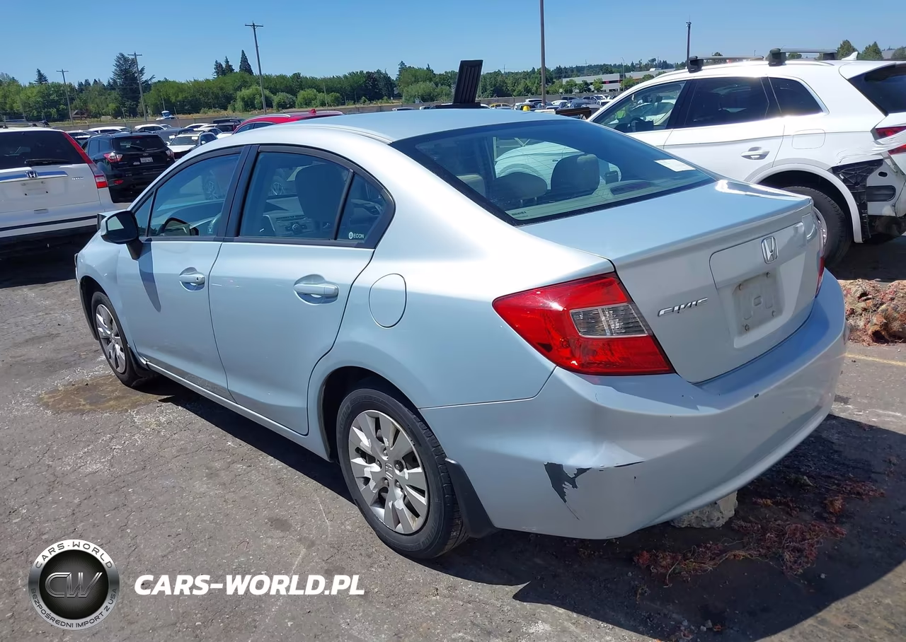 2012 Honda Civic Lx VIN:19XFB2F57CE309916 - 3