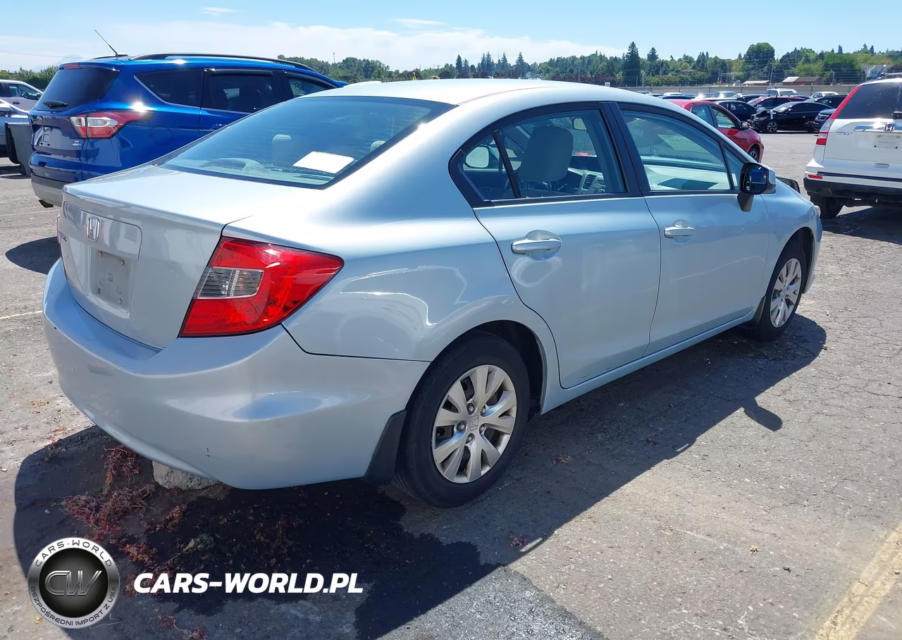 2012 Honda Civic Lx VIN:19XFB2F57CE309916 - 4