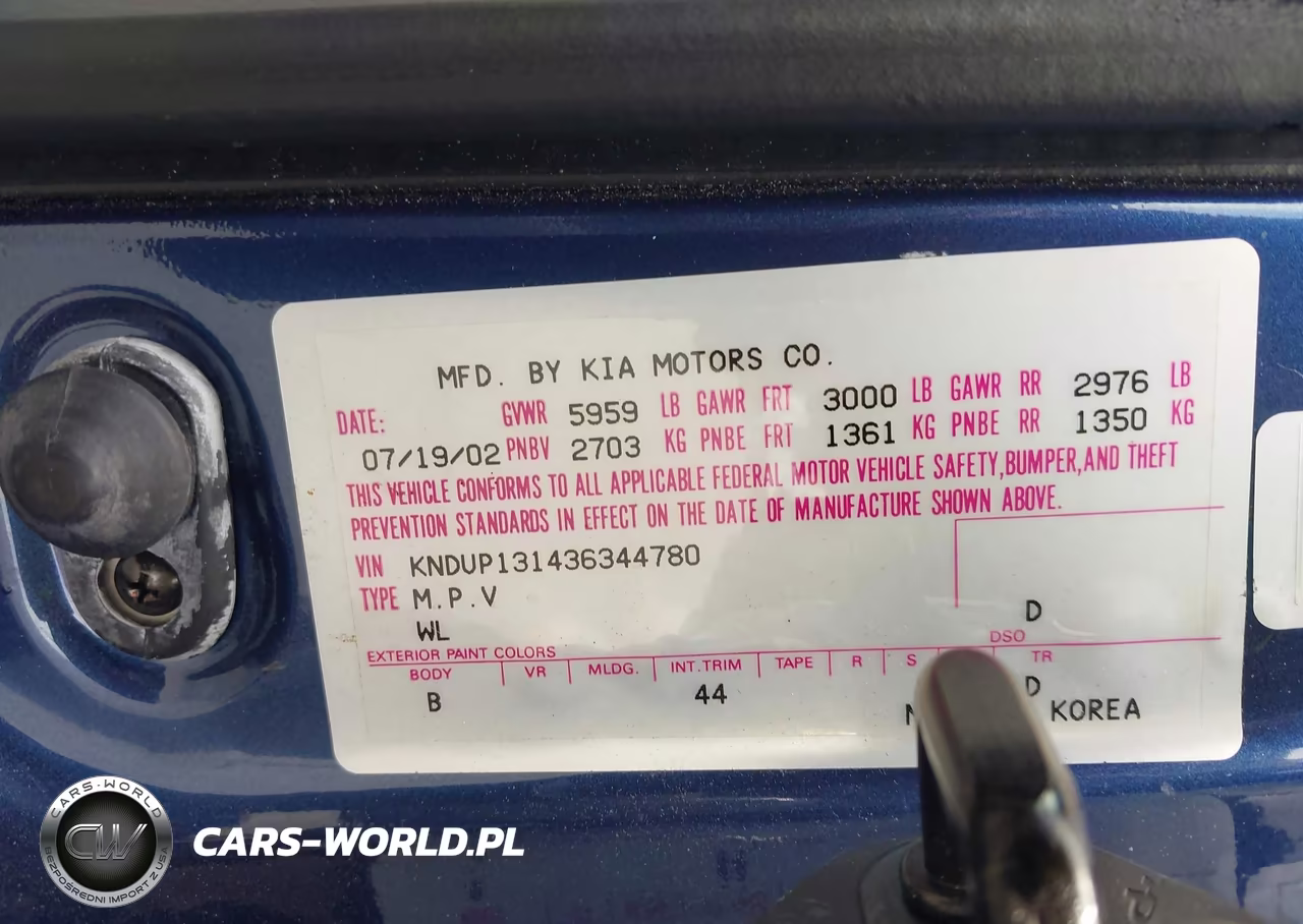 2003 Kia Sedona Ex-Lx VIN:KNDUP131436344780 - 9