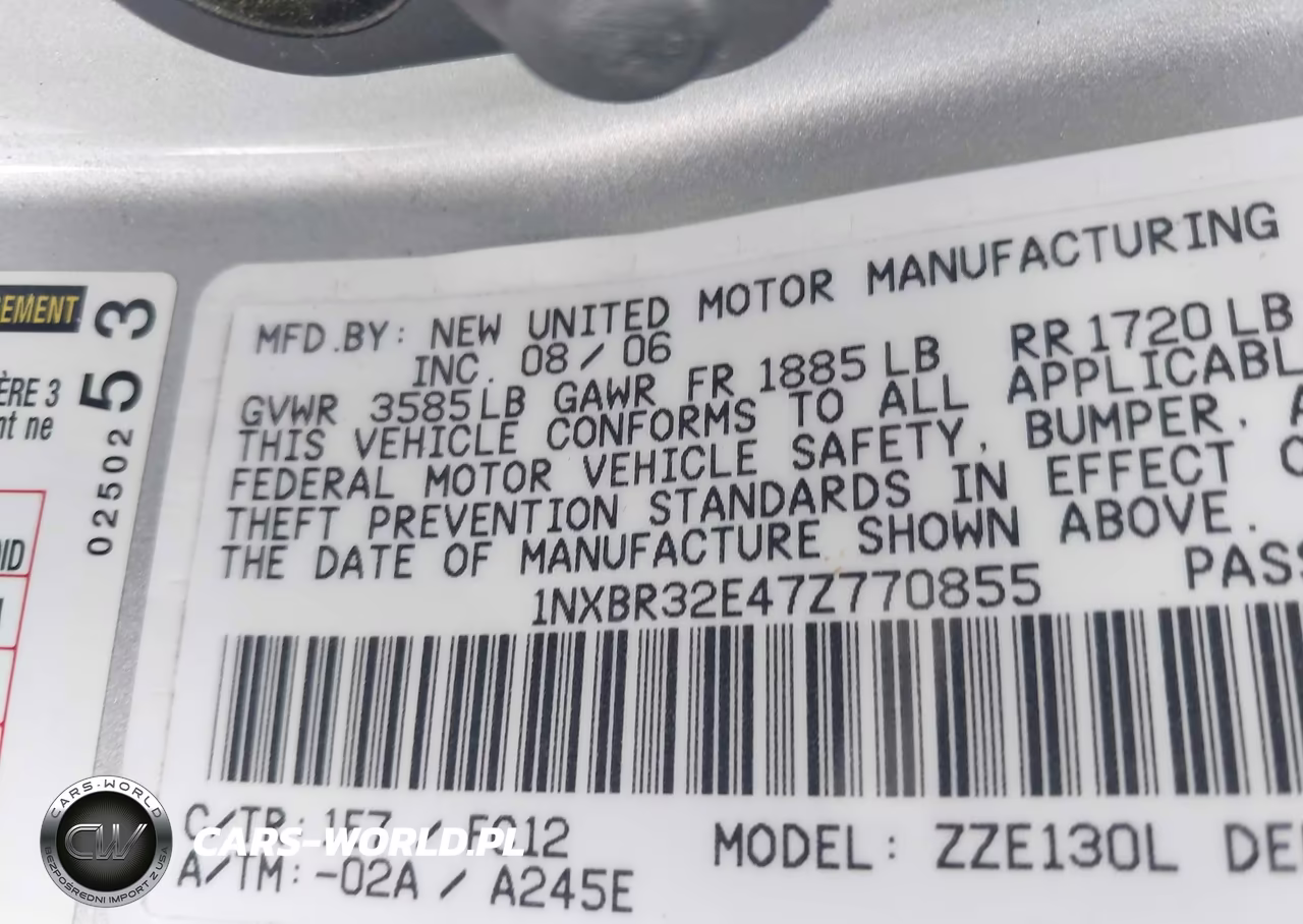 2007 Toyota Corolla S VIN:1NXBR32E47Z770855 - 9