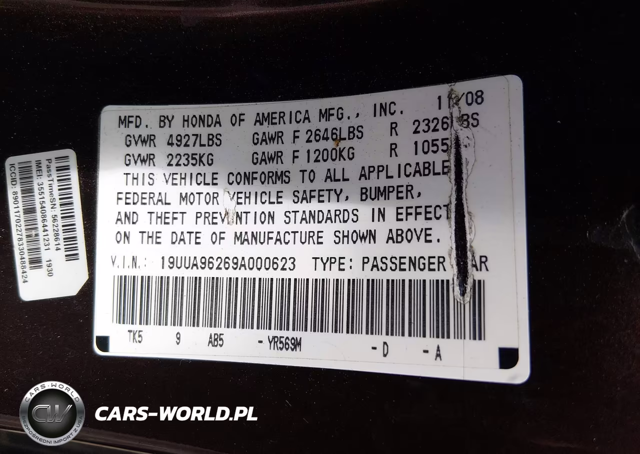 2009 Acura Tl 3.7 VIN:19UUA96269A000623 - 9