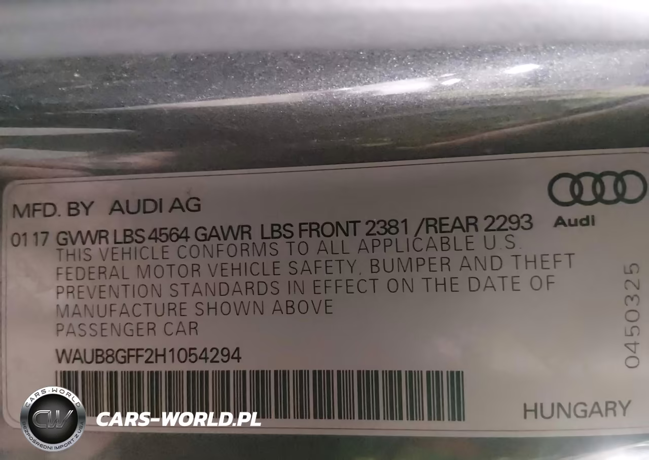 2017 Audi A3 2.0T Premium VIN:WAUB8GFF2H1054294 - 9