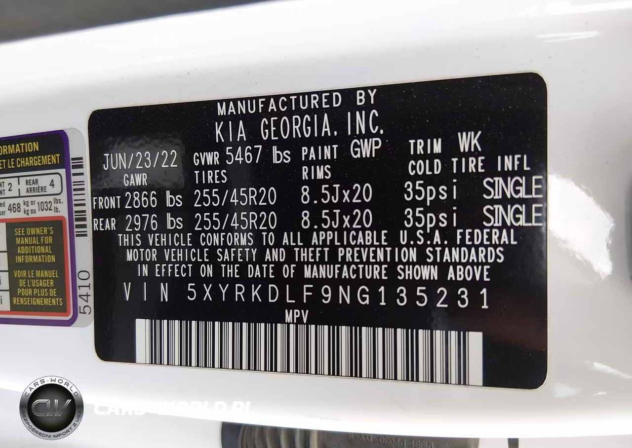 2022 Kia Sorento Sx VIN:5XYRKDLF9NG135231 - 9