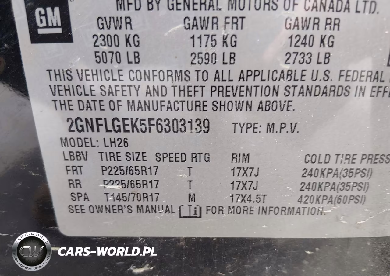 2015 Chevrolet Equinox Lt VIN:2GNFLGEK5F6303139 - 9