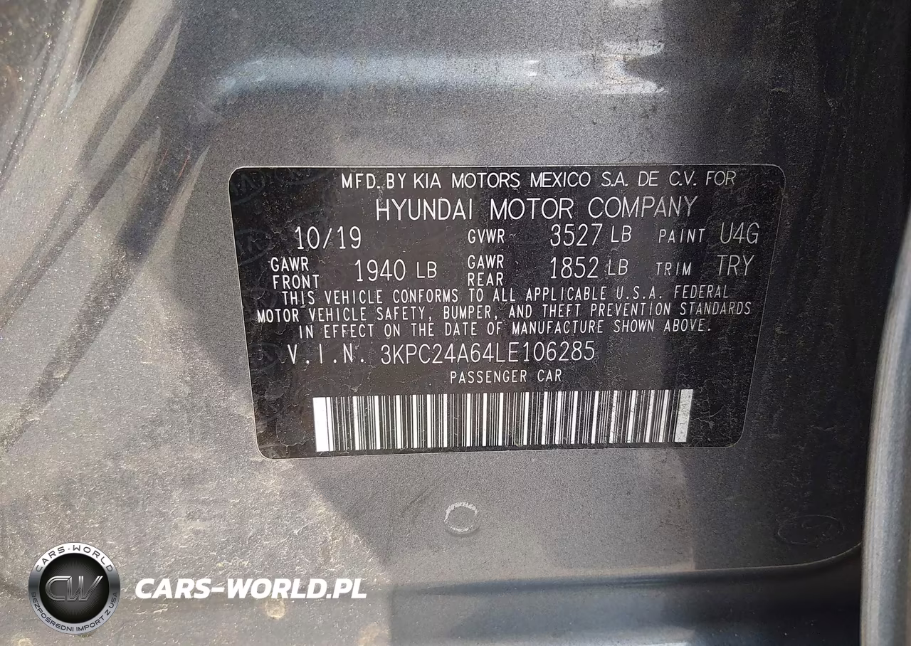 2020 Hyundai Accent Se VIN:3KPC24A64LE106285 - 9