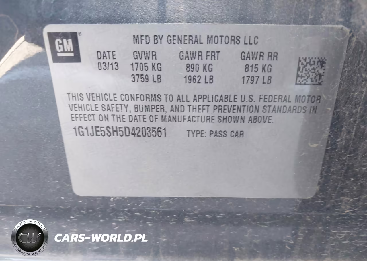 2013 Chevrolet Sonic Ltz Auto VIN:1G1JE5SH5D4203561 - 9