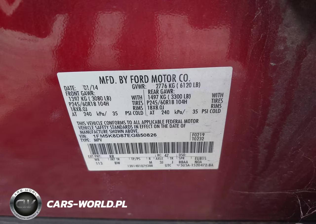 2014 Ford Explorer Xlt VIN:1FM5K8D87EGB50826 - 9