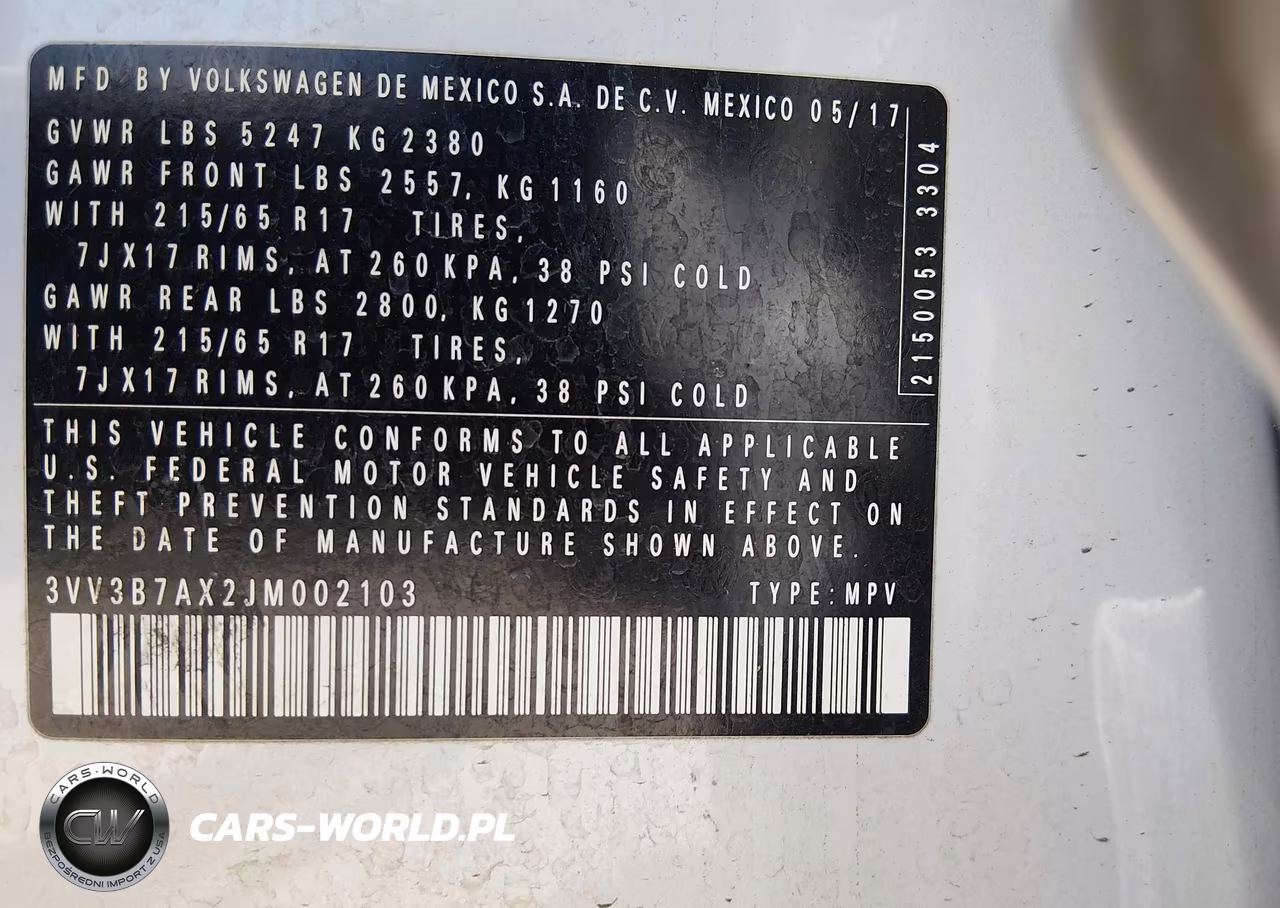 2018 Volkswagen Tiguan 2.0T Se-2.0T Sel VIN:3VV3B7AX2JM002103 - 9