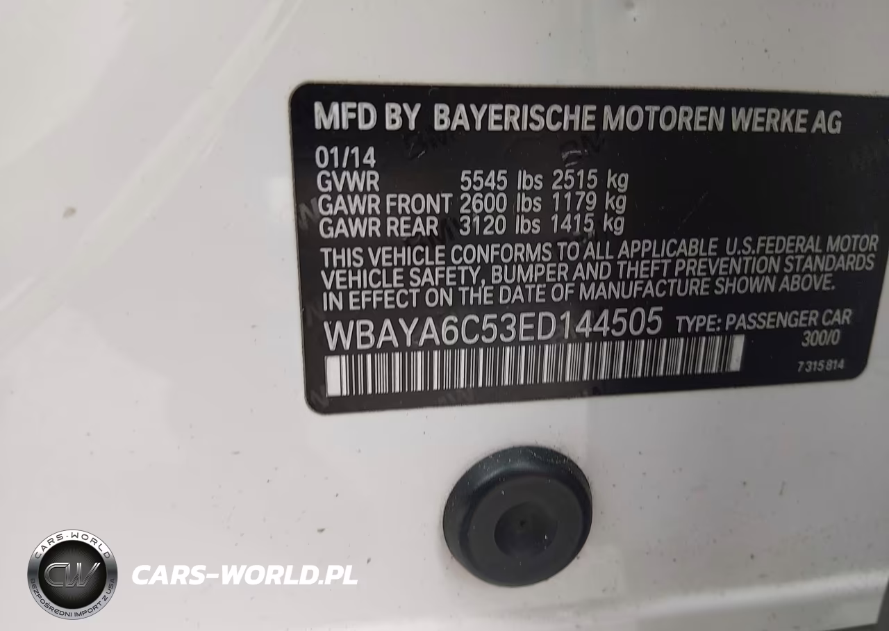 2014 BMW 740I VIN:WBAYA6C53ED144505 - 9