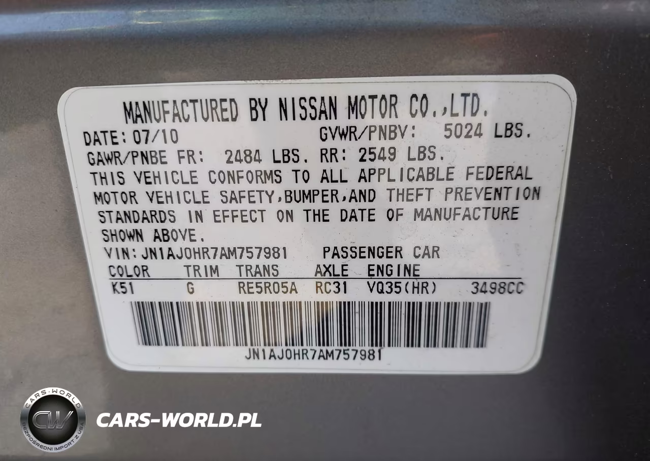 2010 Infiniti Ex35 Journey VIN:JN1AJ0HR7AM757981 - 9