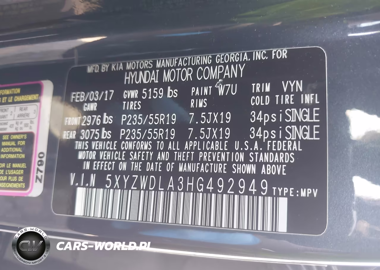 2017 Hyundai Santa Fe Sport 2.0T Ultimate VIN:5XYZWDLA3HG492949 - 9
