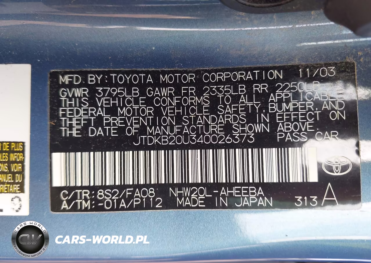 2004 Toyota Prius VIN:JTDKB20U340026373 - 9