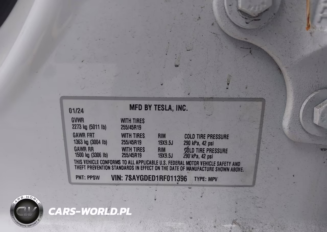 2024 Tesla Model Y Long Range Single Motor Rear-Wheel Drive-Rwd VIN:7SAYGDED1RF011396 - 9