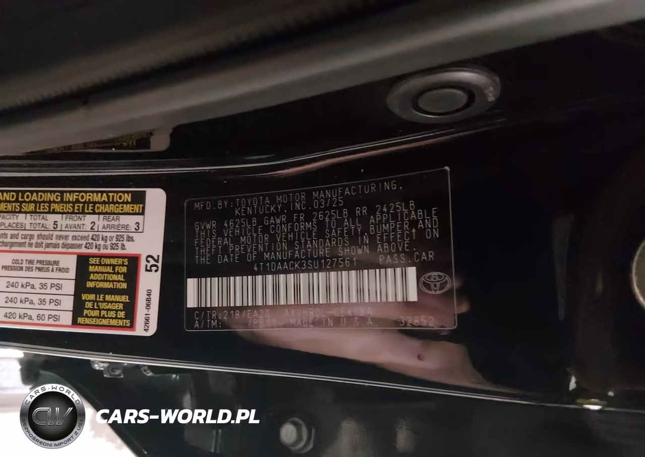 2025 Toyota Camry Se VIN:4T1DAACK3SU127561 - 9