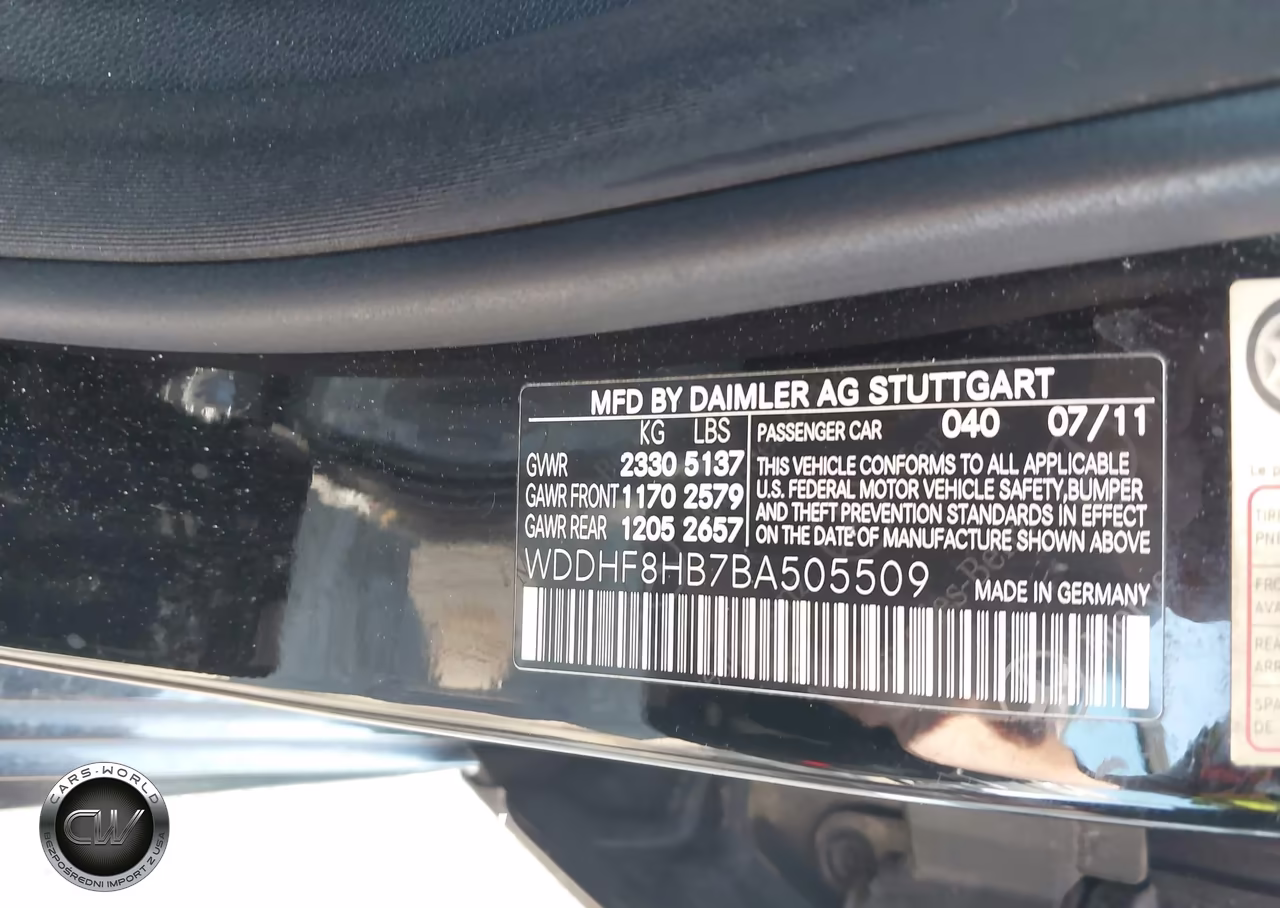 2011 Mercedes-Benz E 350 4Matic VIN:WDDHF8HB7BA505509 - 9