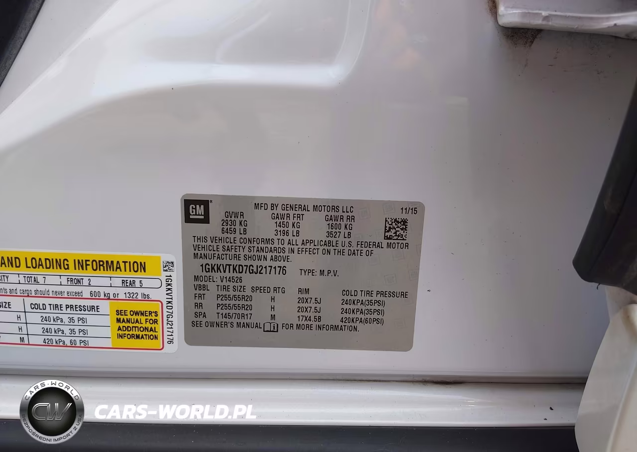 2016 GMC Acadia Denali VIN:1GKKVTKD7GJ217176 - 9