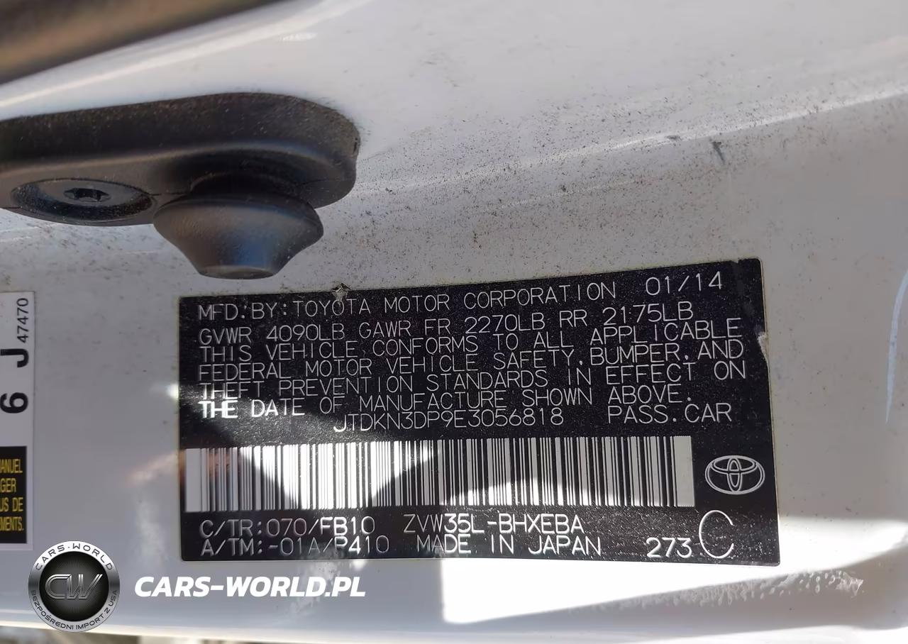 2014 Toyota Prius Plug-In VIN:JTDKN3DP9E3056818 - 9