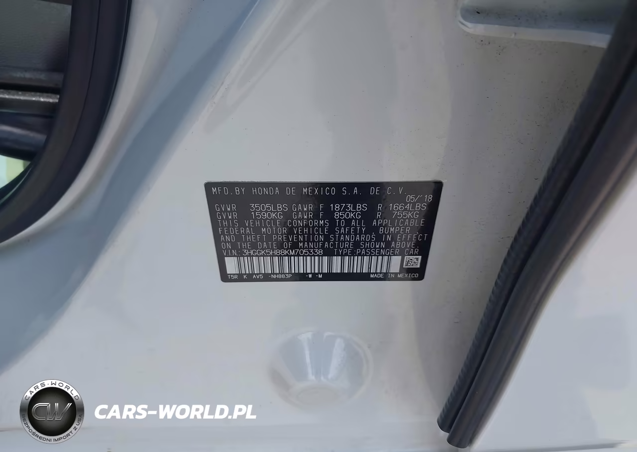 2019 Honda Fit Ex VIN:3HGGK5H88KM705338 - 9
