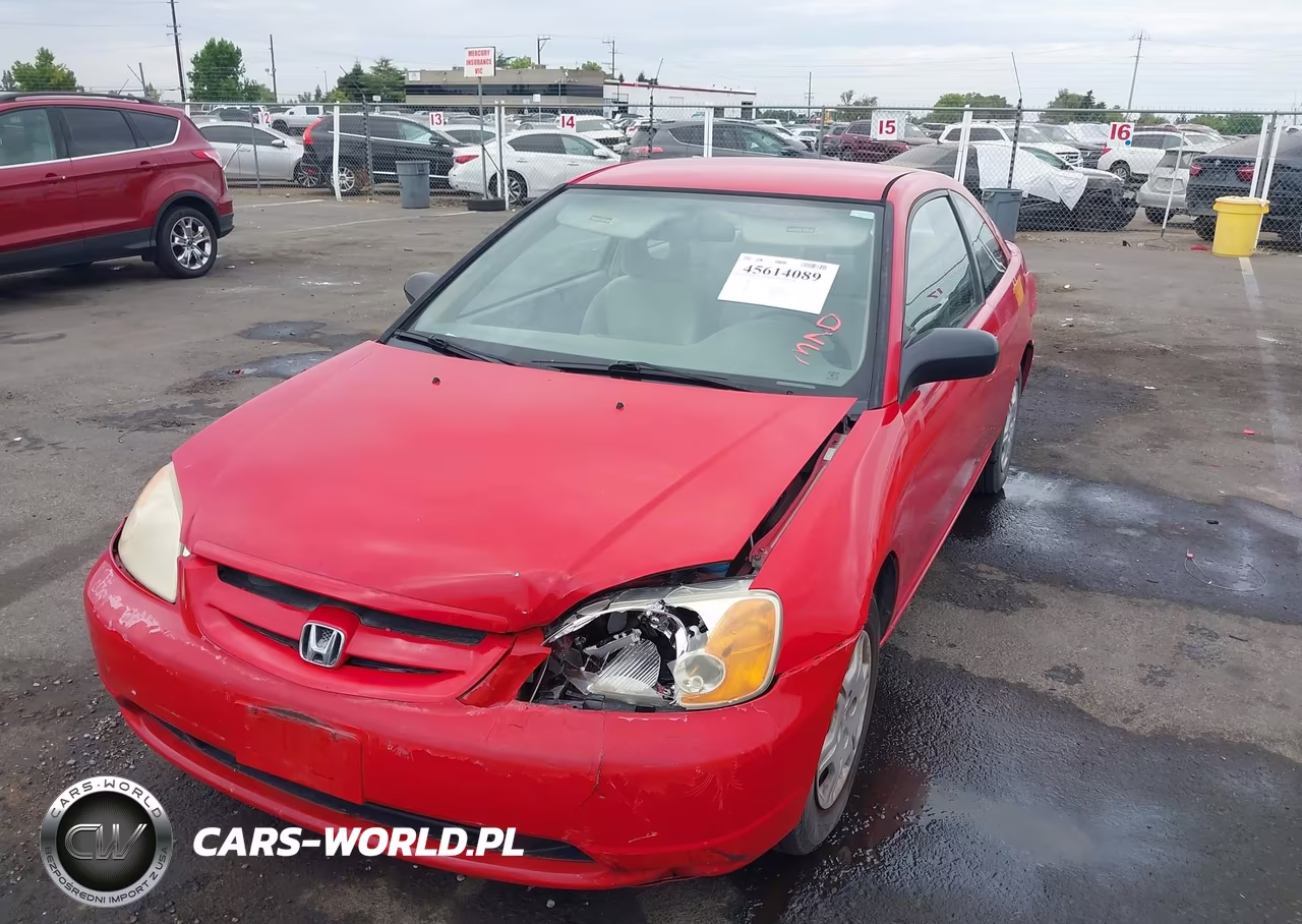 2001 Honda Civic Lx VIN:1HGEM225X1L073134 - 2
