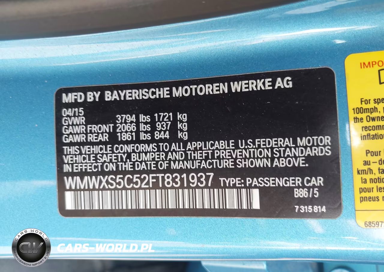 2015 Mini Hardtop Cooper VIN:WMWXS5C52FT831937 - 9